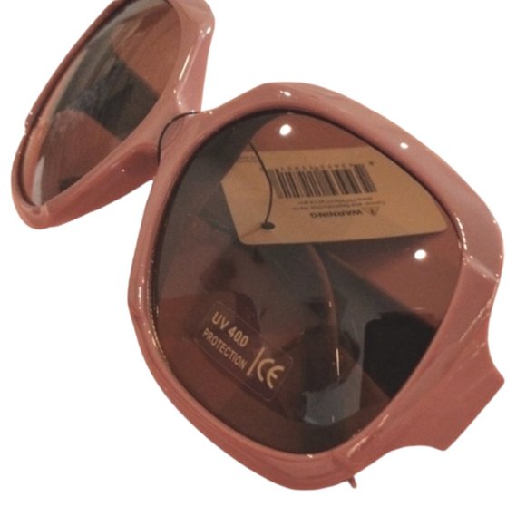 Sunglasses Light Brown Tan Oversized Round Square Rectangle Full Rim - Picture 11 of 15